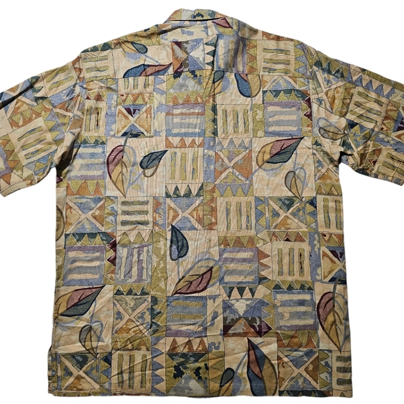 Tori Richard Mens Medium Honolulu Patchwork Aloha Hawaiian Shirt - Picture 4 of 7